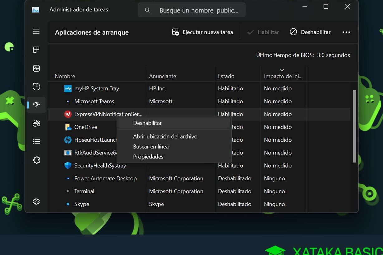 como desactivar apps de inicio en windows 11 sin romper nada