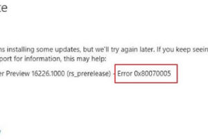 Solución al error 0x80070005 en Windows Update paso a paso