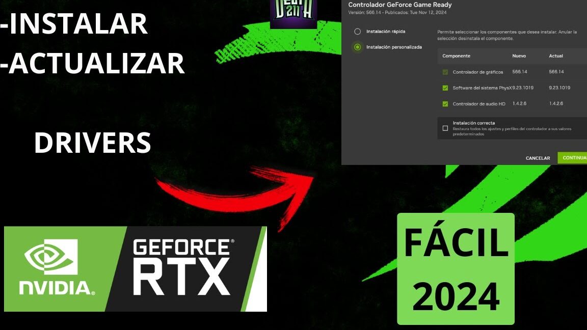 como instalar controladores nvidia amd intel correctamente en 2025