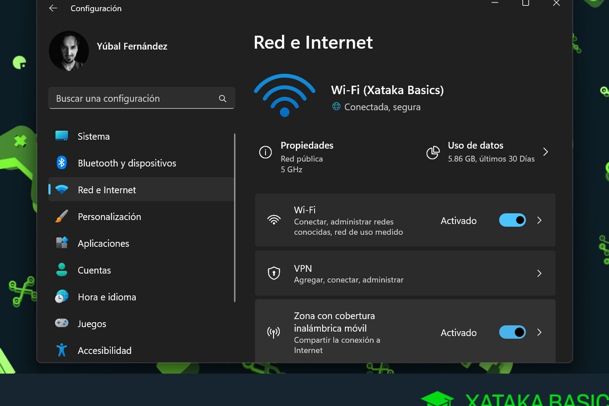 comparte internet desde windows 11 por wi fi o bluetooth