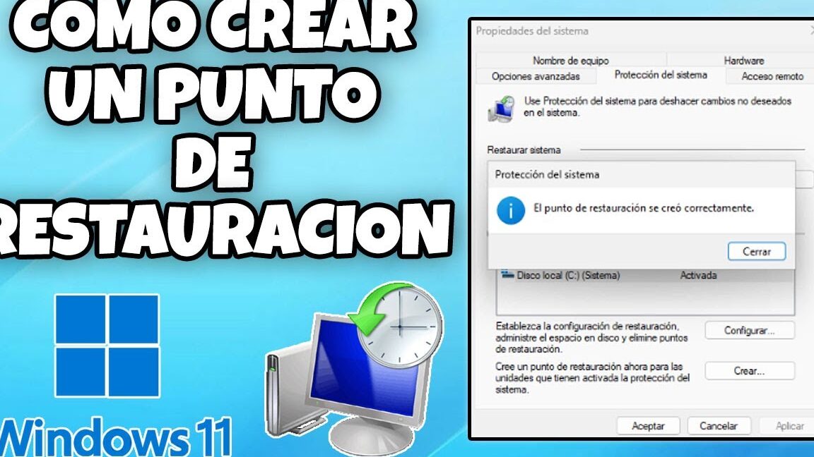crea un punto de restauracion y evita desastres en windows 11