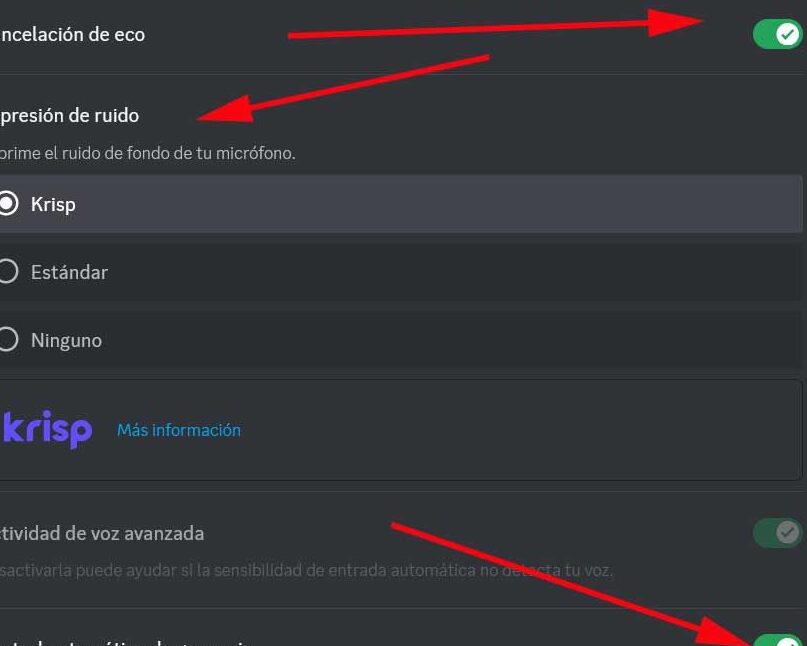 discord para gamers voz nitida y reduccion de eco 1