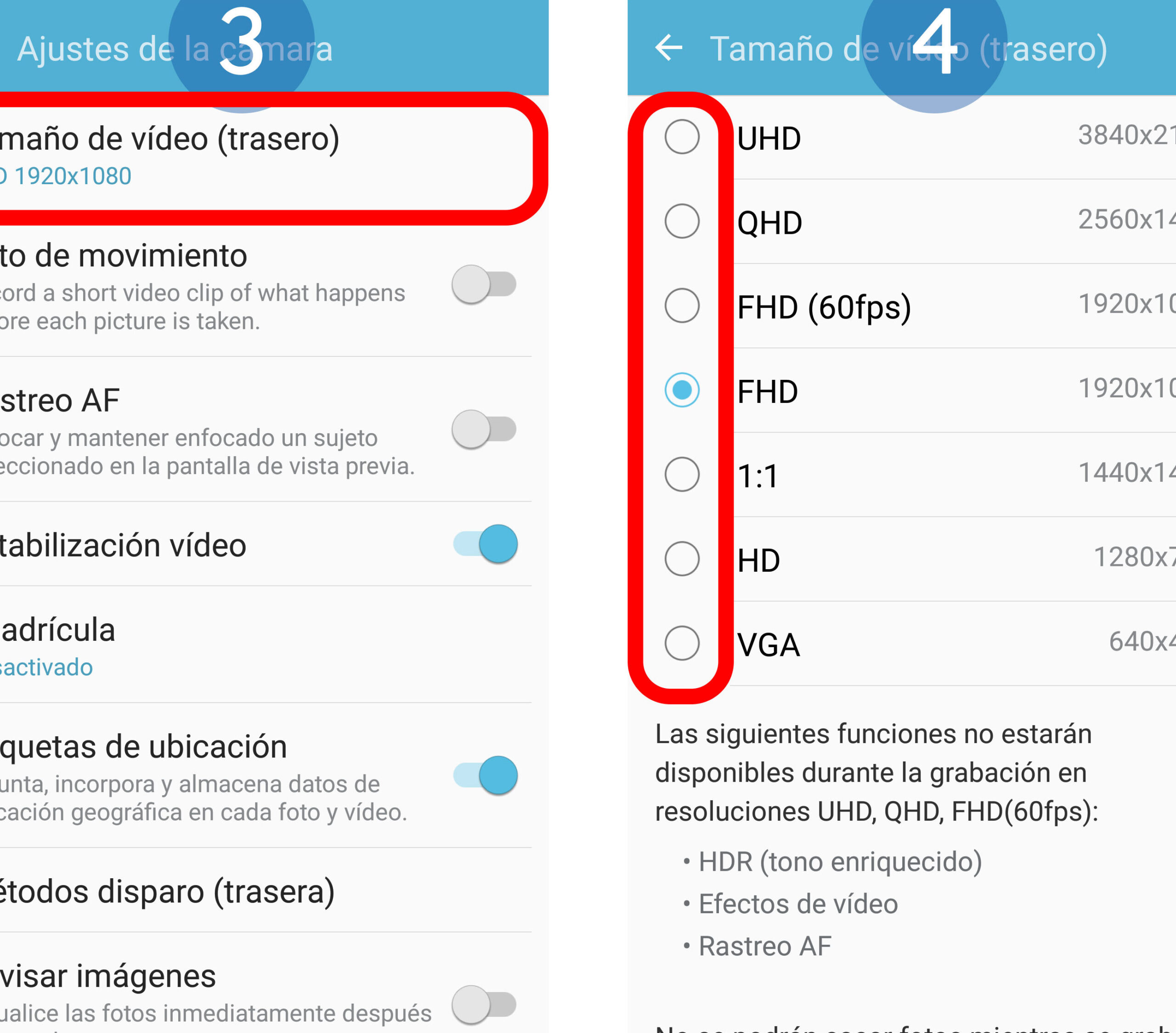 graba video 4k 8k en android ajustes ideales scaled