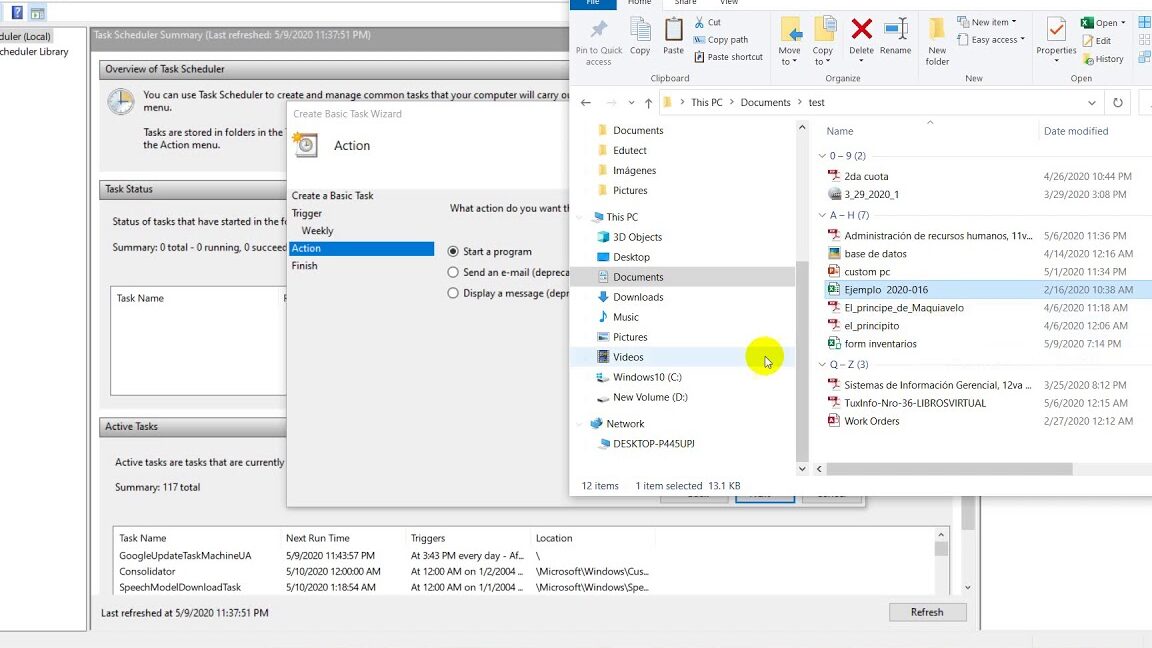 programa tareas en windows 11 automatiza copias y scripts